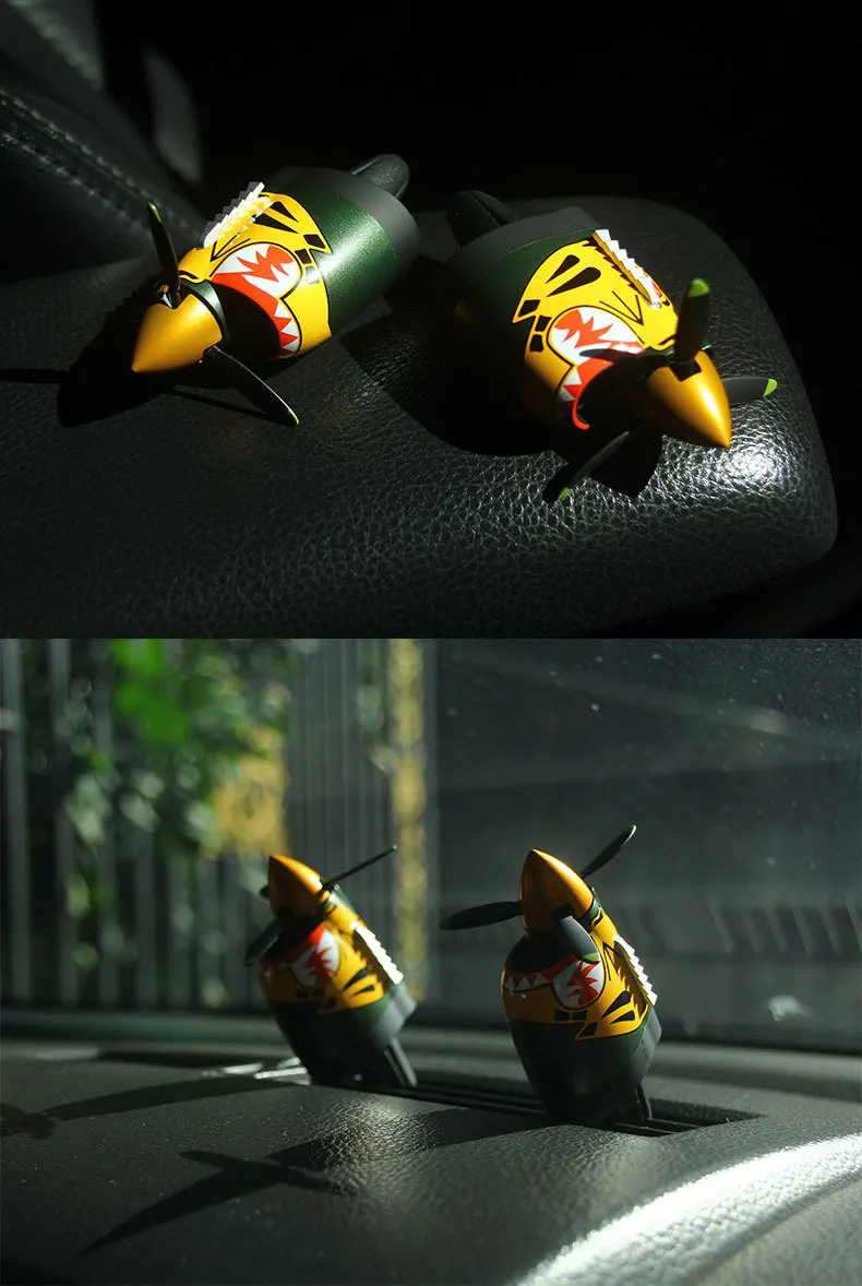 P-40 Airplane Car Air Freshener Creative Propeller Vent Diffuser_voghion.com