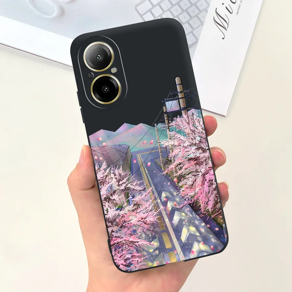 Fashion Moon Pattern Soft Silicone Protective Back Cover