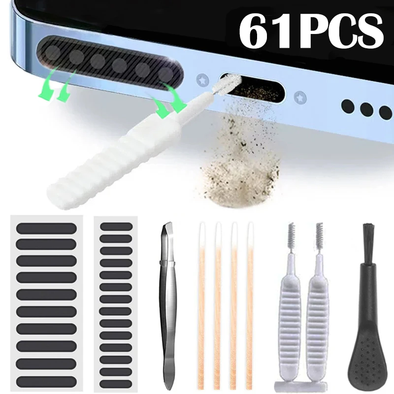 Spazzola Per La Pulizia Antipolvere Dell'Altoparlante Universale Del Telefono Cellulare Per Iphone 14 13 Pro Samsung Xiaomi Phones Kit Di Strumenti Pe