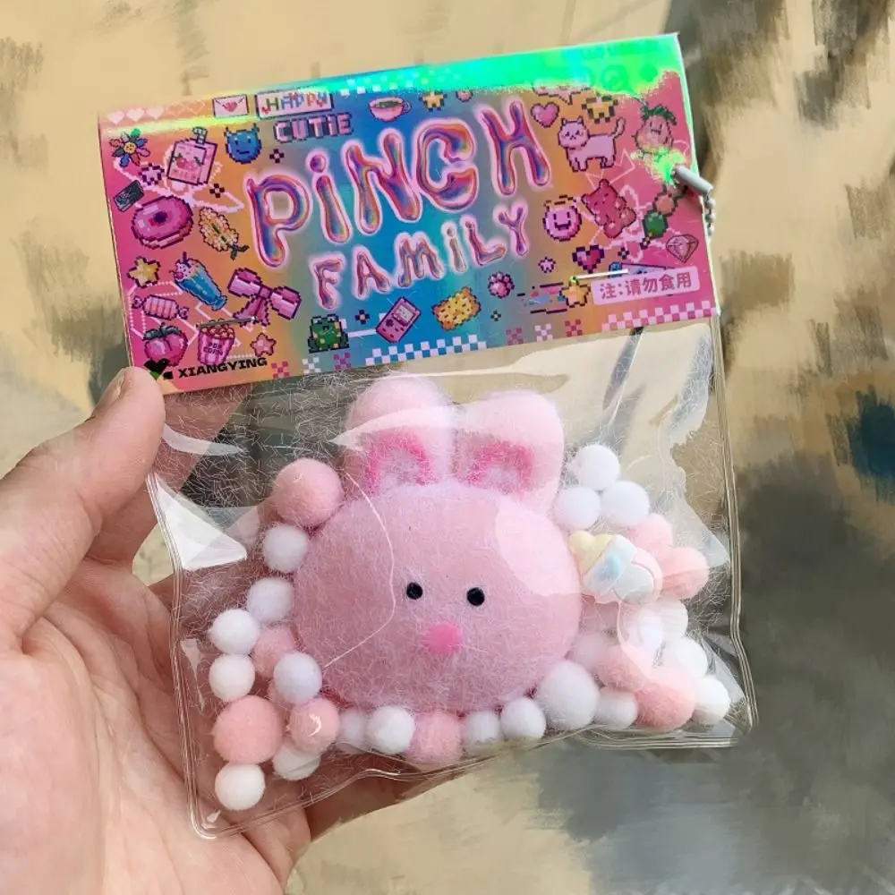 New Cartoon Kawaii Plush Cat Paw PU Slow Rebound Toy Creative Ins Small Fresh Pinch Music Fidget Toy Children Decompression Toys 2