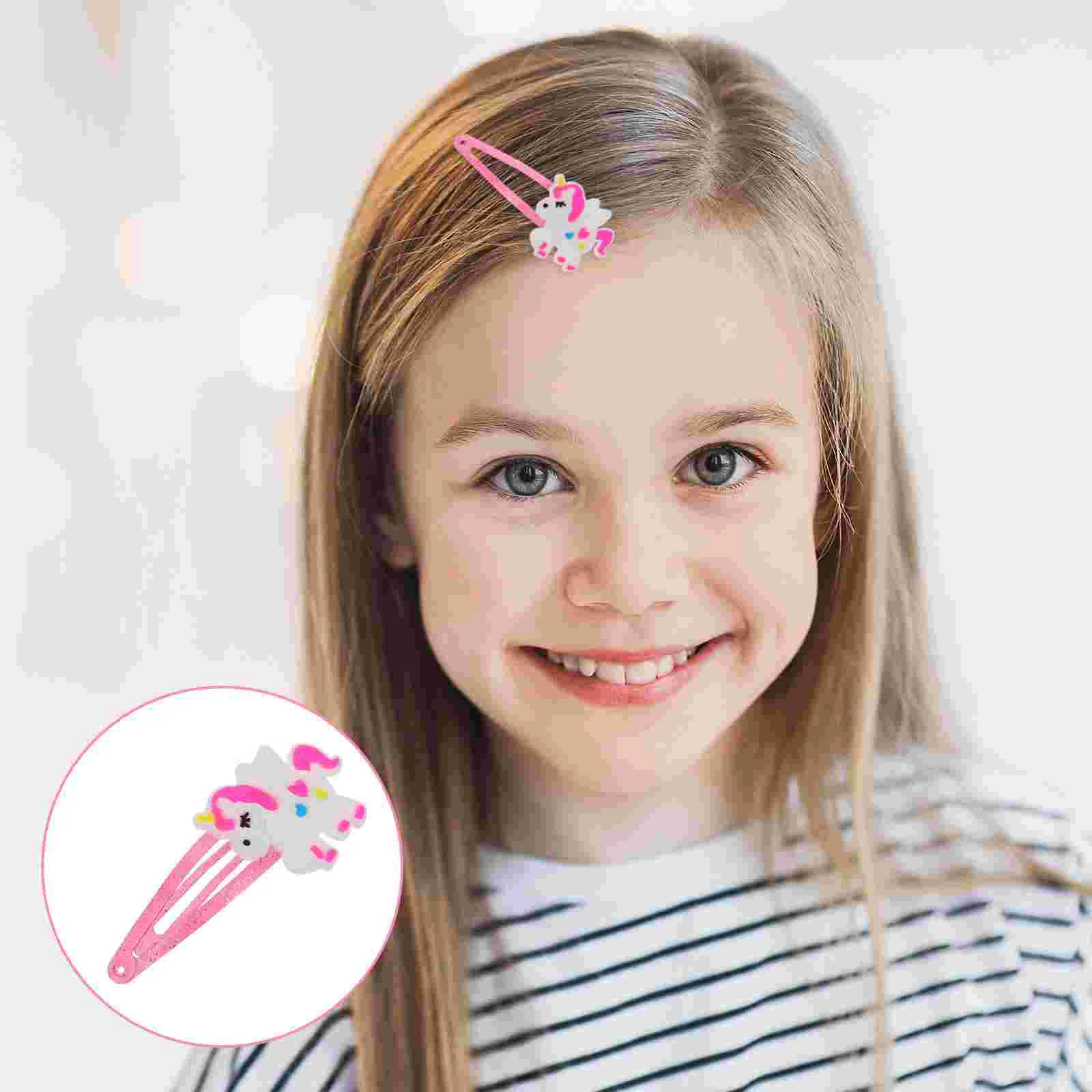 

15PCS Kids Unicorn Hairpin Multi-functional Hair Clip Practical Lovely Hair Clip