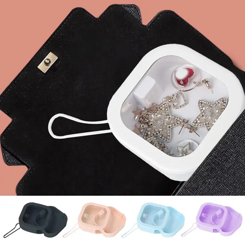 

Hair Tie Organizer Travel Small Storage Container for Hair Tie Travel Hair Accessories Storage Organizer for Jewelry Crafts