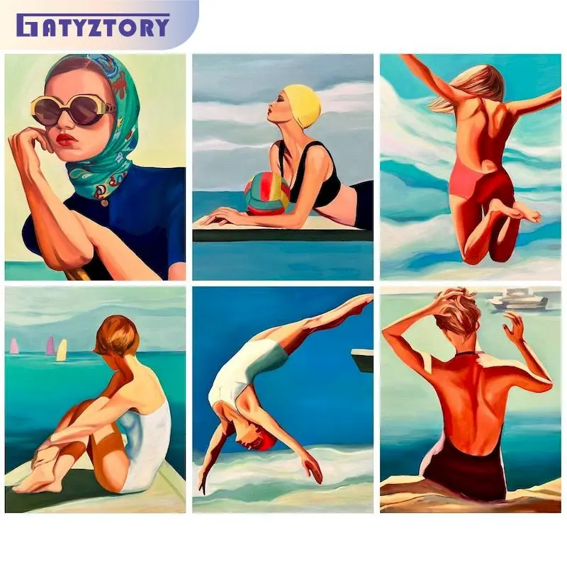 

GATYZTORY Abstract Painting By Numbers Diy Gift Woman For Adults Drawing By Numbers Home Decors On Canvas Handmade Religious