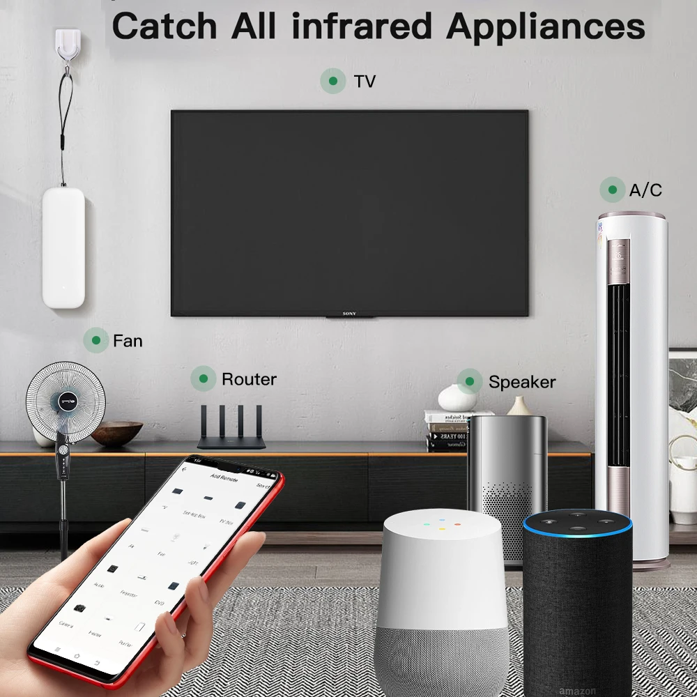 Wifi Ir Afstandsbediening Voor Airconditioner Tv Smart Home Infrarood Universele Afstandsbediening Voor Alexa Google Smart Home