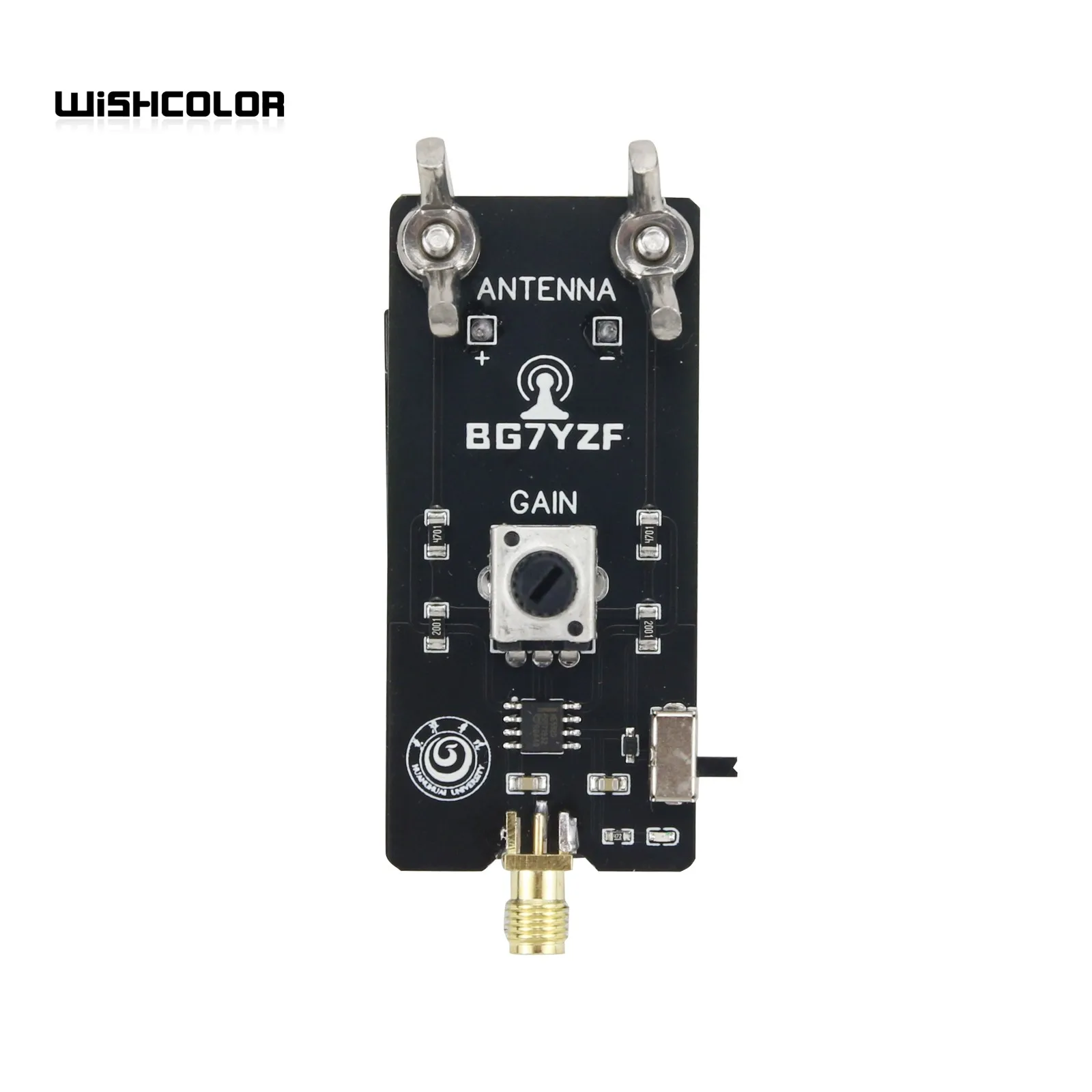 Wishcolor NE592 Active Antenna Small Loop Antenna Shortwave Loop Antenna SDR Antenna for Amateur Radio