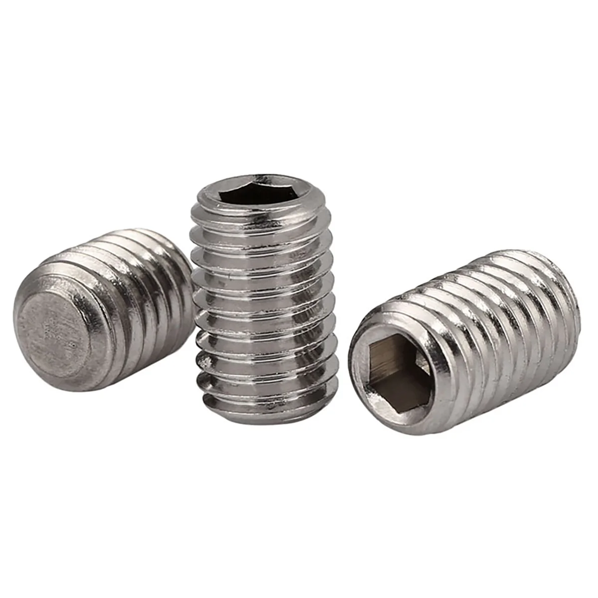 

304 Stainless Steel Hexagonal Headless Flat End Set Screw M8M10M12M14M16