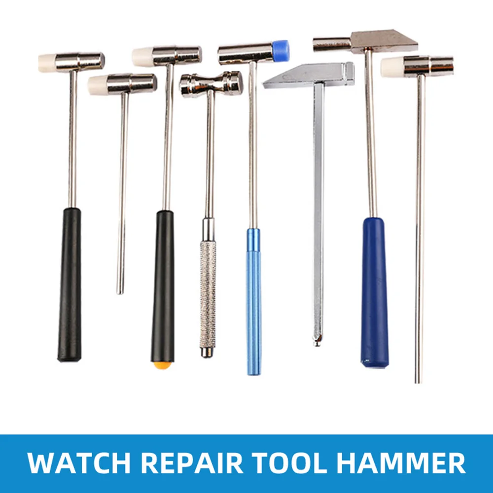 

6 Sizes Mini Hammer Advanced Small Steel Hammer Jewelry Watch Hammer Multi-specification Hammer Watch Maintenance Repair Tools