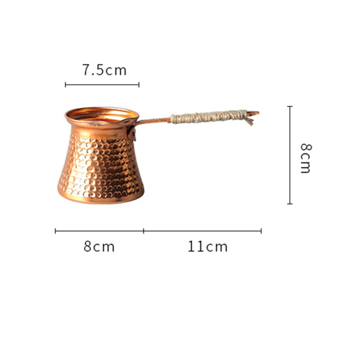 Turkish Coffee Pot Coffee Maker Moka Pot 3 Person 200 ML Copper Handmade Decorative Gift Accessory