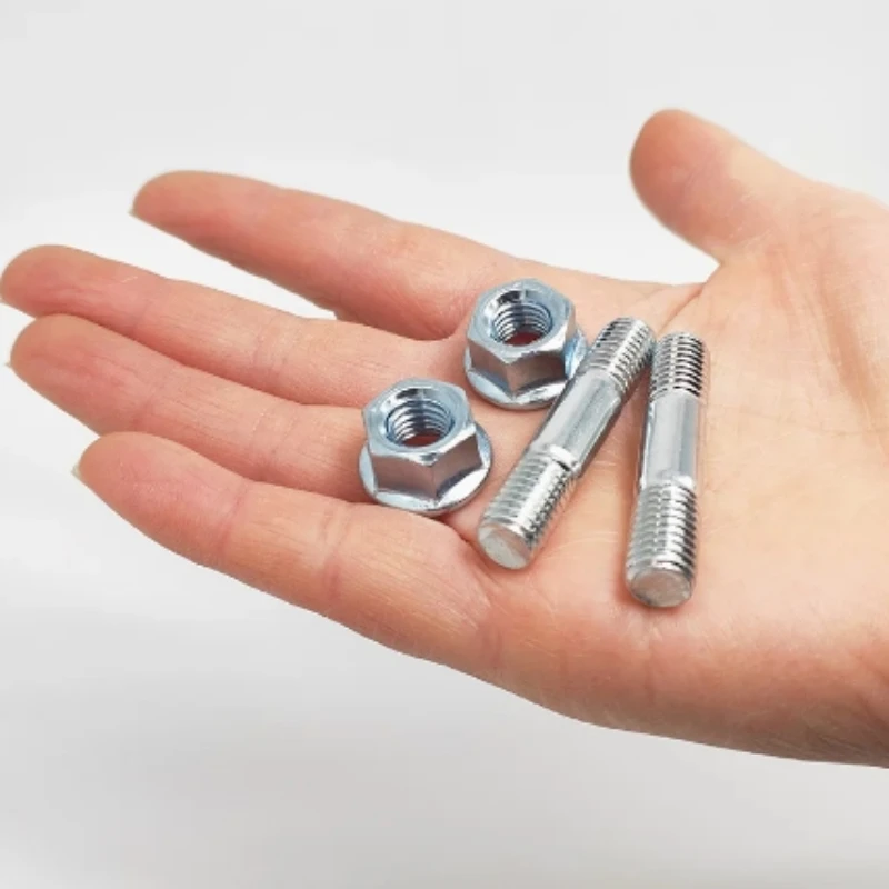 2PCS Garden Tool Parts Accessories 5200 5800 Chainsaw Attachment Guide Bar Studs and Nuts Saw Hexagon Screw Bolt Power Tool