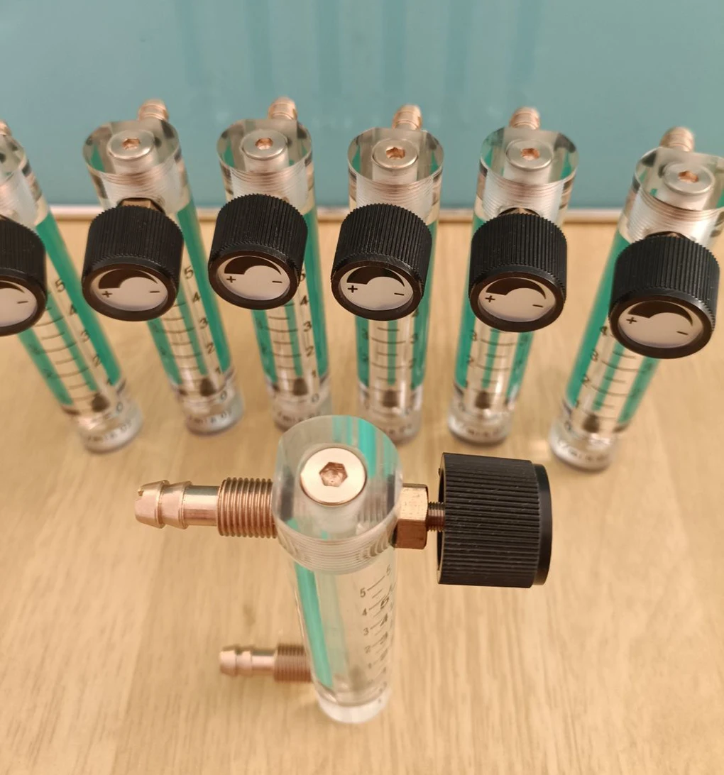 Air Oxygen Gas Flow Meter Flowmeter Caudalimetro Counter Flow Indicator O2 Oxyge
