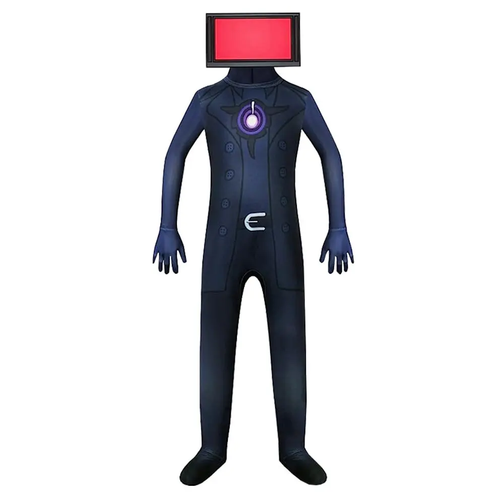 Kids Skibidi Toilet Cosplay Costume TV Man Camera Man Costume Game Skibidi Dop Yes Yes Toilet Halloween Jumpsuit Party Costumes cosplay jumpsuit kids cosplay costume