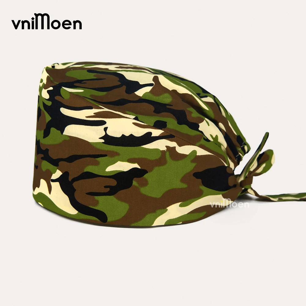 

Men and Women Scrubs Hat nurse Dust-Proof Caps Cotton Nurse Cap Bandage Men Women Surgical Hats Gorros Quirurgicos Mujer hat