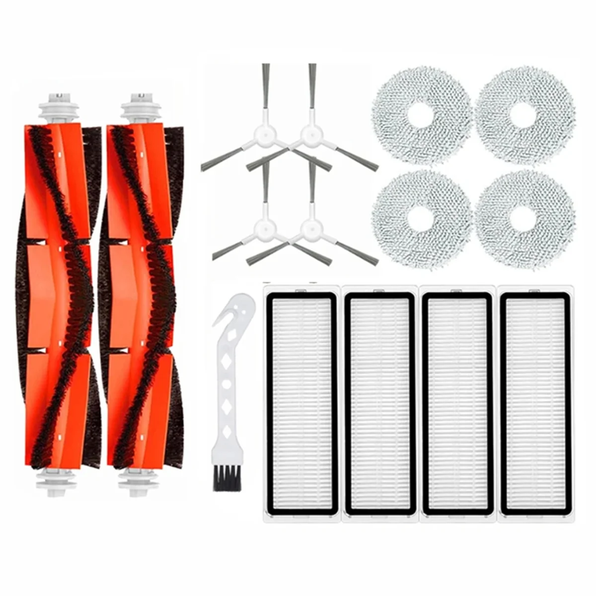 

Запчасти для робота-пылесоса S10 + / S10 Plus B105, основная боковая щетка, фильтр НЕРА, Швабра, тряпичная ткань, запасные части, 15 шт.