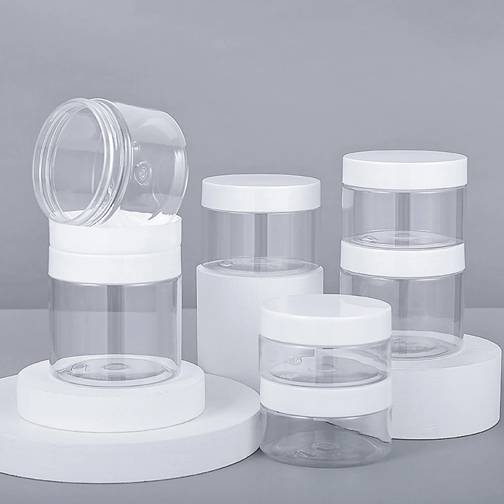 Face Cream Jar Empty Plastic Cosmetic Makeup Bottle Storage Container 20pcs 250ml 200ml 150ml 100ml 50ml cosmetic plastic bottle