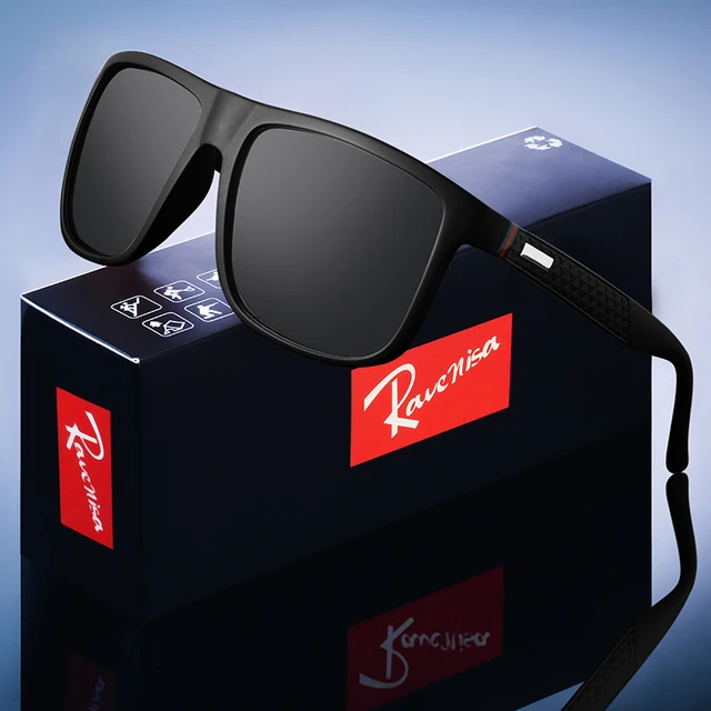Lunettes de soleil polarisées carrées de luxe UV400 pour cyclisme, style vintage, pour hommes et femmes, mode, voyage, conduite, pêche, anti-vent 1
