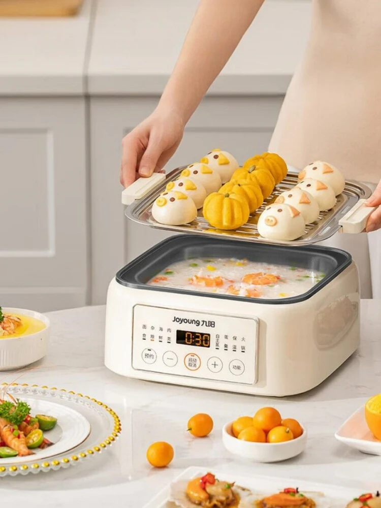 Joyoung 220V Electric Steamer 10L Electric Cooker 1000W Electric Cooker Multi-purpose Cooker 24 Hours Reservation Steamer 5