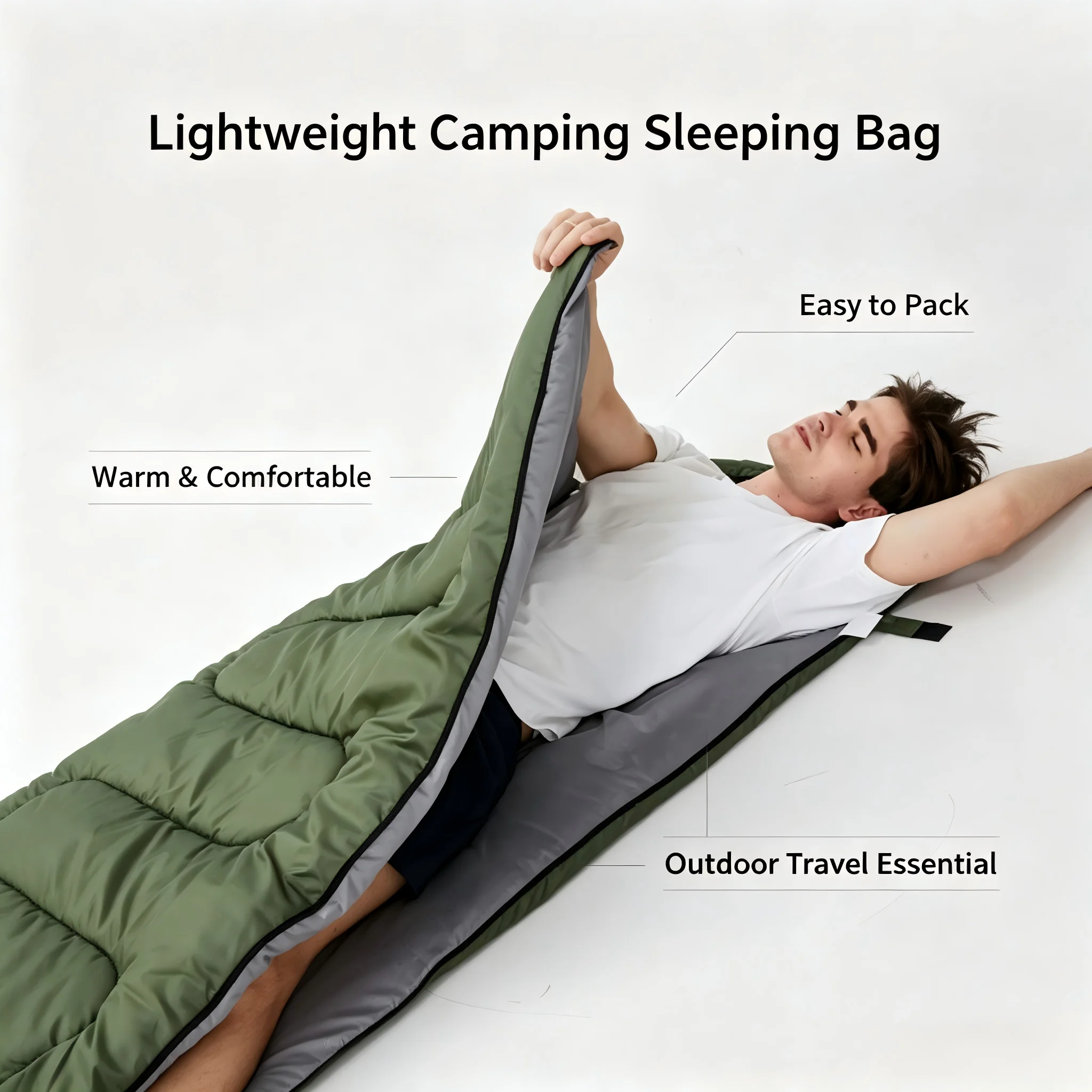  slider image of Camping Sleeping Bag Ultralight