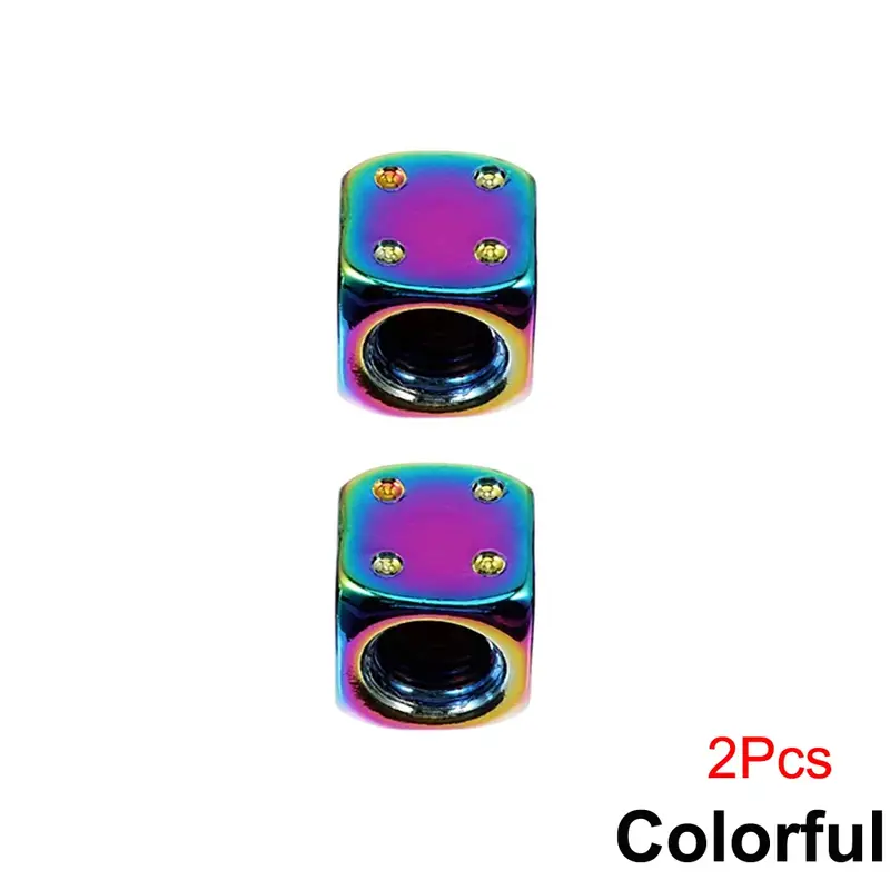 DSYCAR 2/8Pcs Aluminum Tire Valve Caps Dice Wheel Stem Tyre Tire Wheel Stem Air Valve Dust Cover for Car Truck Motocycle Bike - Image 28