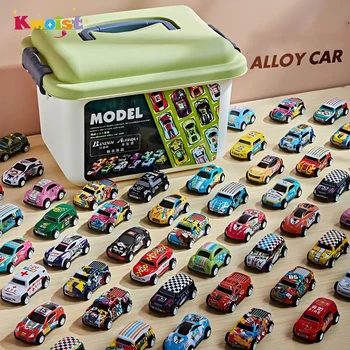 20/30/50Pcs Mini Car Set Inertia Pull Back Cars for Boys Plastic Vehicle Model Collection Toys Birthday New Year Gifts for Kids 1