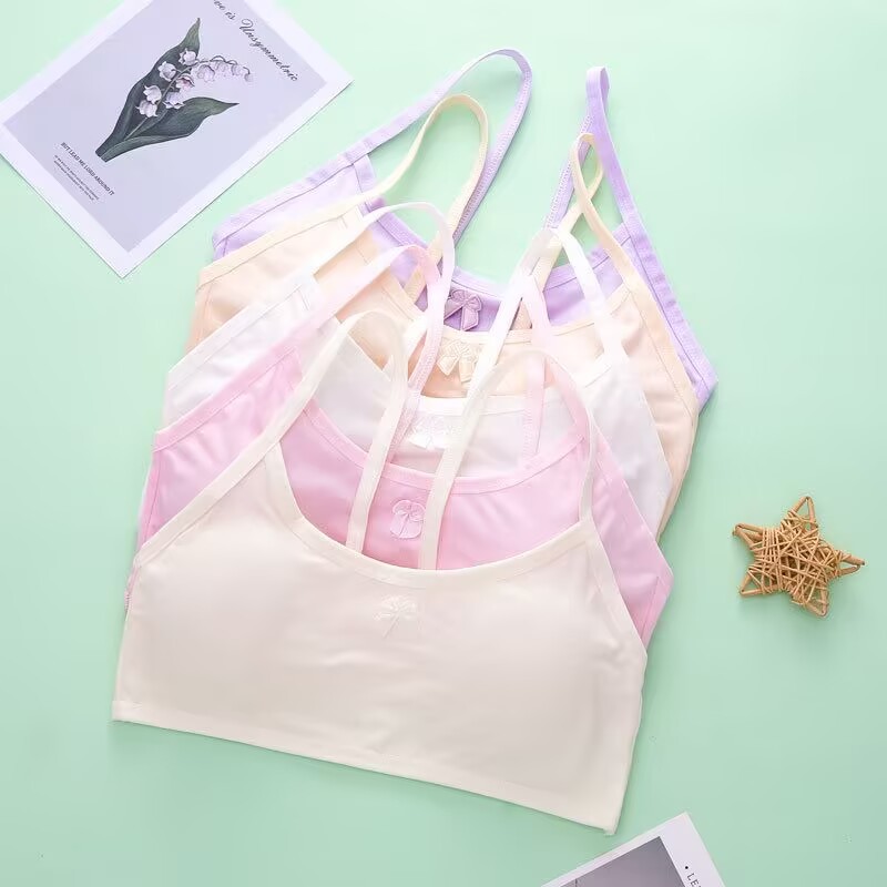 Bra for Girls Underwear Tops for Teens Lingerie Children Sport Training Bras Tank Kids Undies Undercloth 7-14T