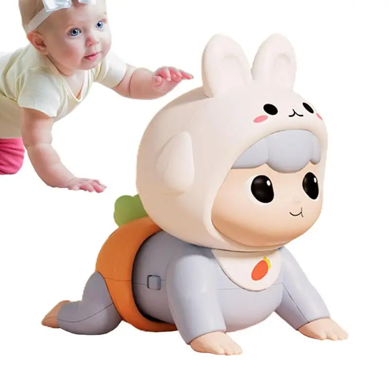 

Music Toys For Kids Electric Rabbit Talking Crawling Sound Toys Heatproof Animal Toys For Coordinate Ability Boys & Girls