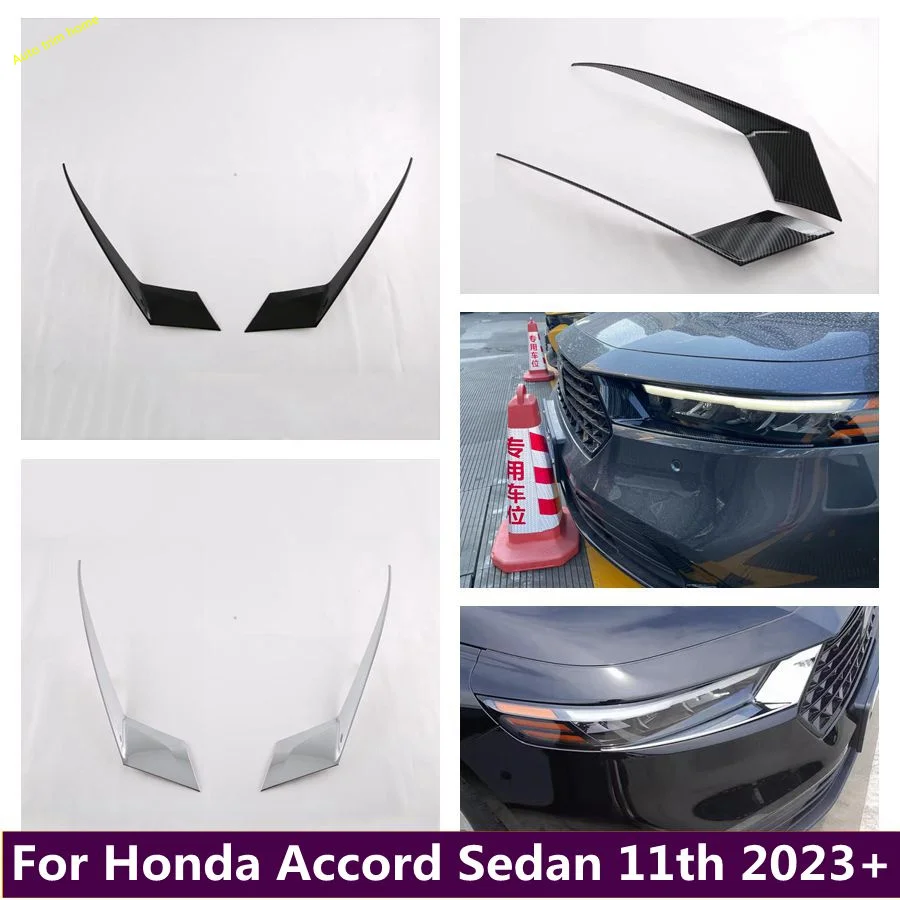 

Head Lights Lid Eyebrows Headlamps Eyelids Decoration Frame Cover Trim Fit For Honda Accord Sedan 11th 2023 2024 Accessories