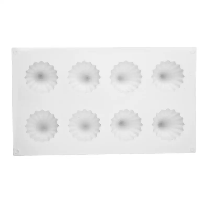 8-hole Christmas Tree Silicone Mold Frosting Biscuit Aromatherapy Candle Mold DIY French Christmas Mousse Chocolate Tree Mold