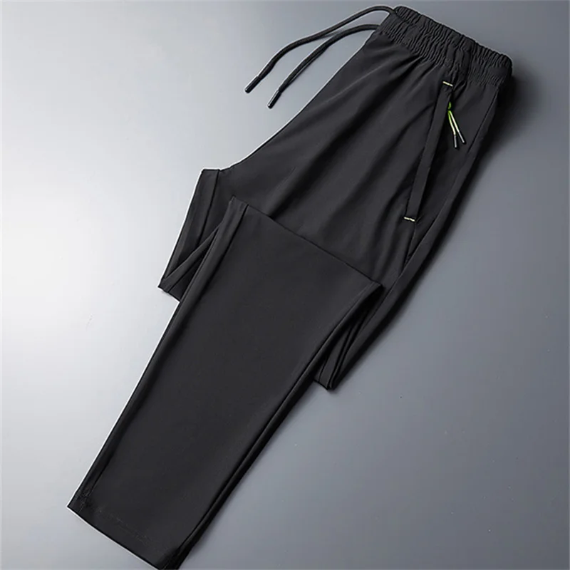 Plus Size 8xl 7xl 6xl Men Sports Pants Quick-Drying Men's Trousers Joggers Sportswear Solid Sweatpants Male Elastic 2
