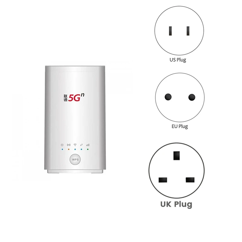 Vn007 + 5G Cpe Router Wireless Nsa Sa 2.3Gbps Sim Slot Router Mesh Wifi 5G Cpe Modem Wireless Ad Alta Potenza