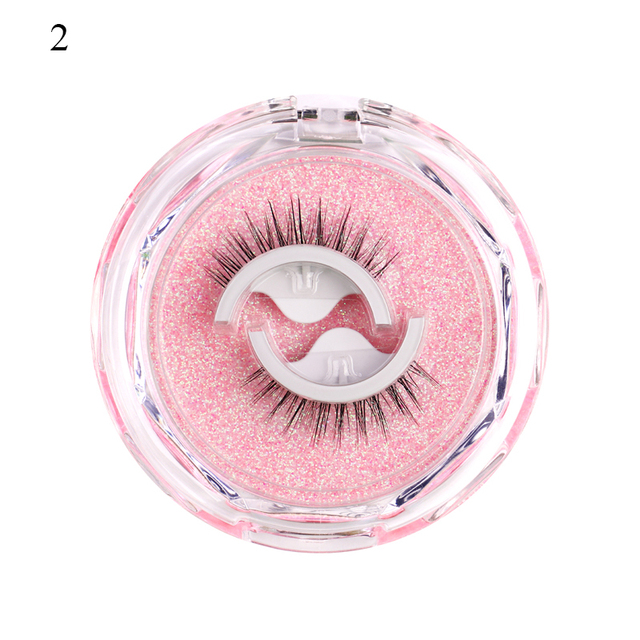 Self-adhesive False Eyelashes Glue Free Eyelash 3d Strip Reusable Lashes Extension 3 Seconds To Wear Faux Mink Eyelash