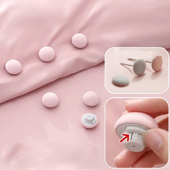 4/6/8Pcs BedSheet Quilt Clip Non-Slip Mushroom Fix Holder Duvet Cover Blanket Textiles Fix Buckle Sheet Clips Closet Organizer
