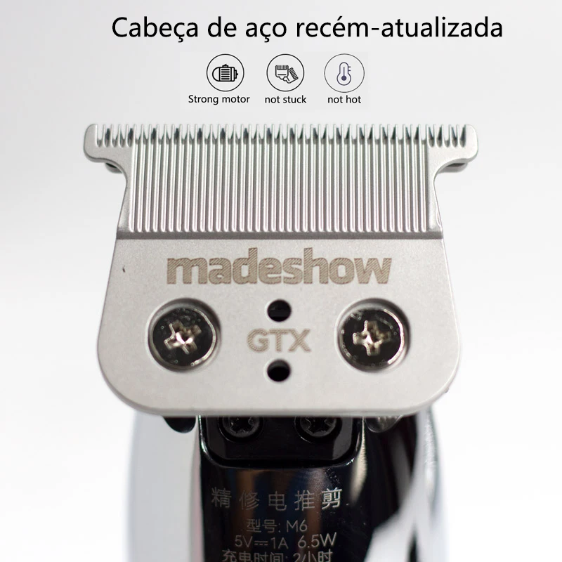 MADESHOW M6 Professional Finishing Hair Clipper Cordless Hair Trimmer For Men All Metal Cutting Machine Haircut Machine hair clipper,hair trimmer