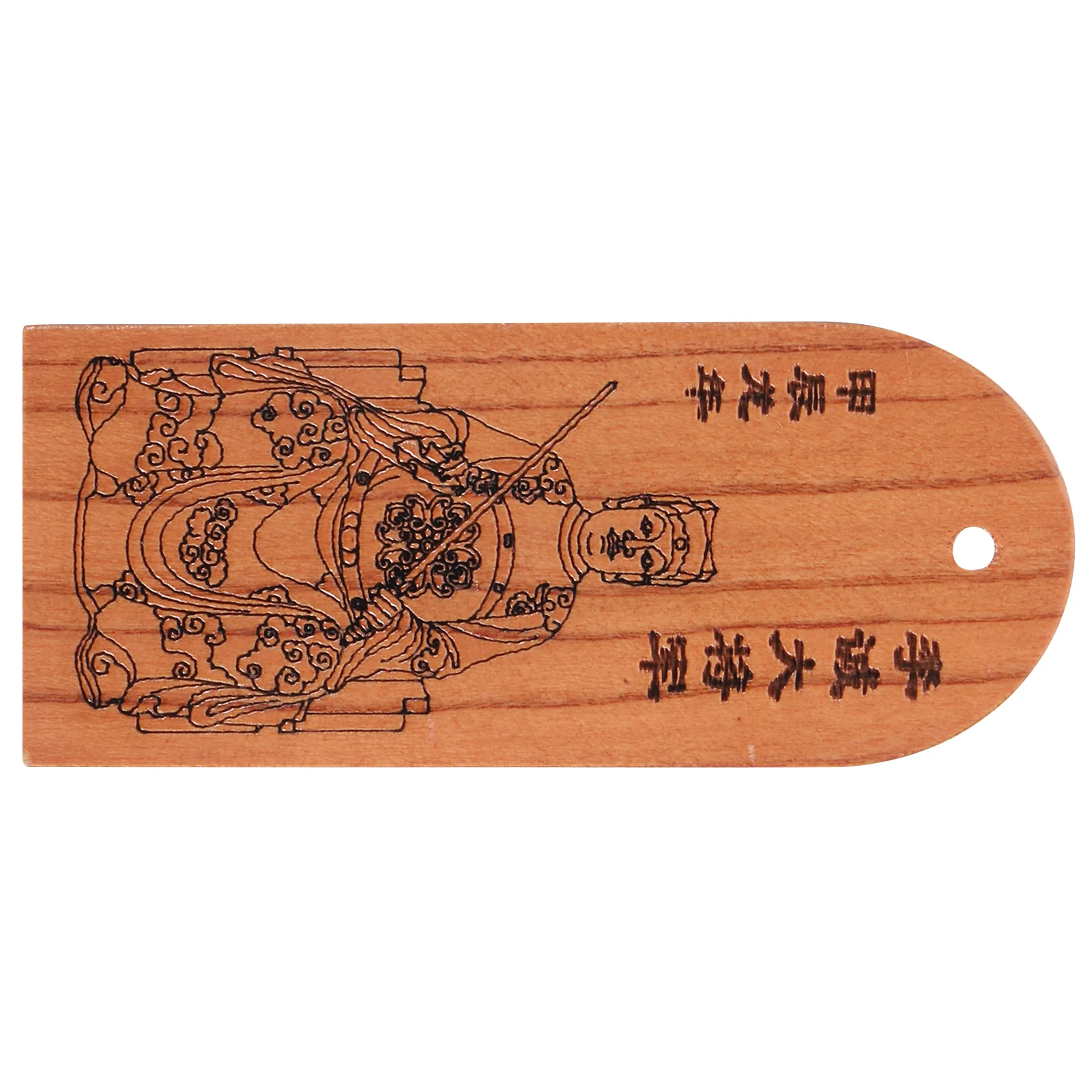 

Chinese Wooden Amulet Keychain Taisui Amulet Pendant Bag Hanging Ornament