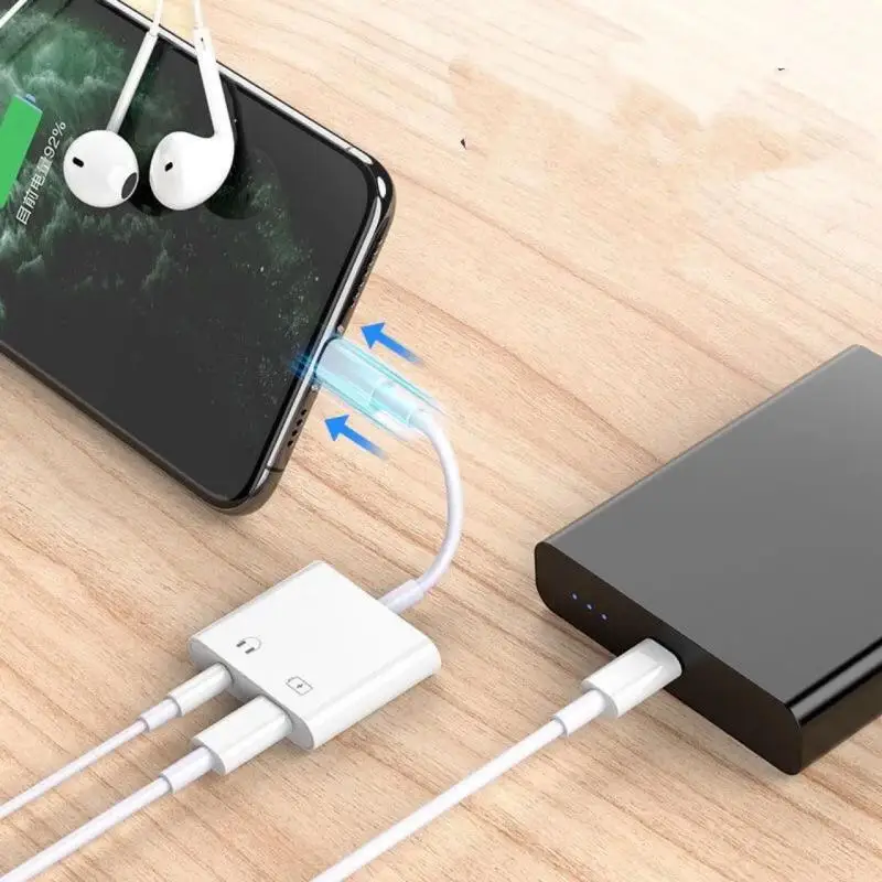 Dual Function USB-C to 3.5mm Audio Adapter Cable