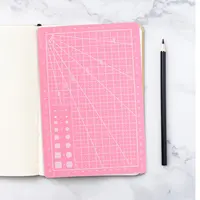 2Pcs A5 Dual-Side ABS Self Healing Cutting Pad with Fine Grid Lines Measuring Mat for Crafting Paper Fabric Clay Engraving 5