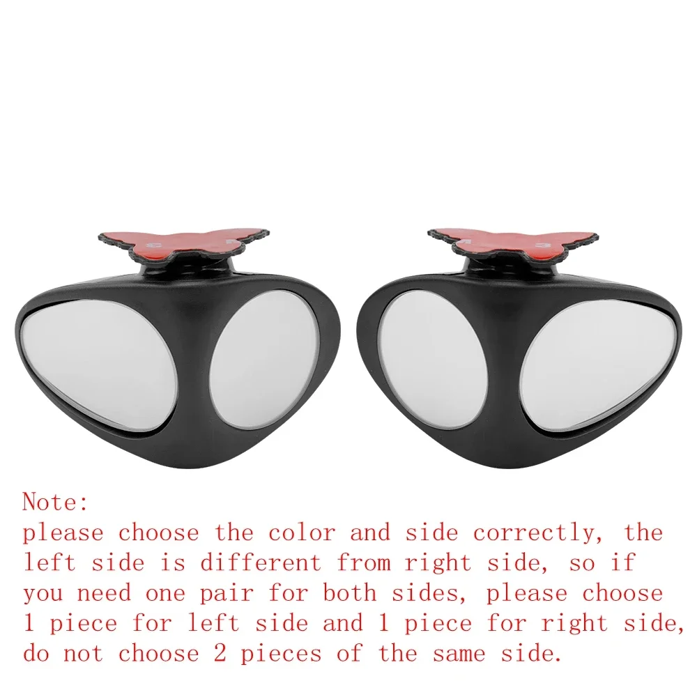 Blind Spot Mirror 1 Piece 360 Degree Rotatable 2 Side Car Blind Spot Convex Mirror Automibile Exterior Rear View Parking Mirror Safety Accessories
