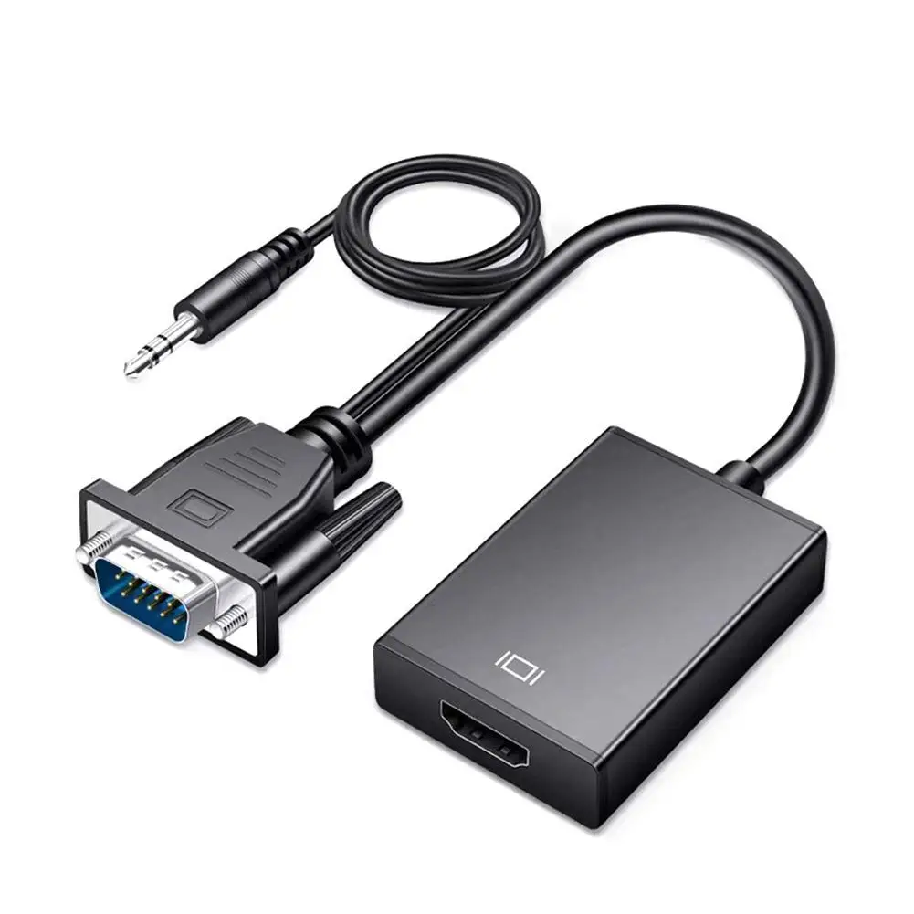 

Кабель-адаптер VGA-HD, выход 60 Гц, 1080P HD + Аудио TV AV HD TV, видеокабель-преобразователь VGA в HDMI-совместимый