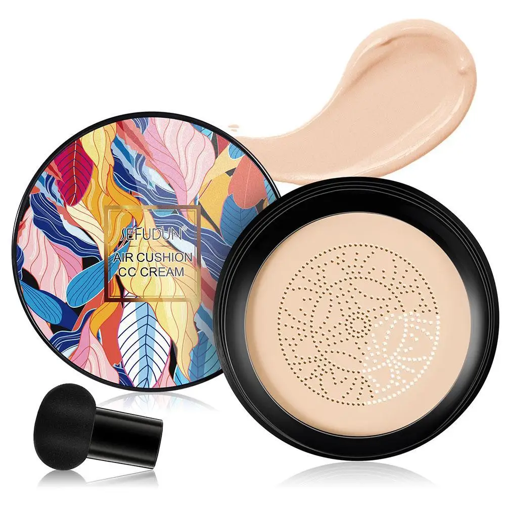 BB Cream Mushroom Head Air Cushion CC Cream With Powder Puff Moisturizing Brightening Foundation Concealer Base Makeup Cosmetics