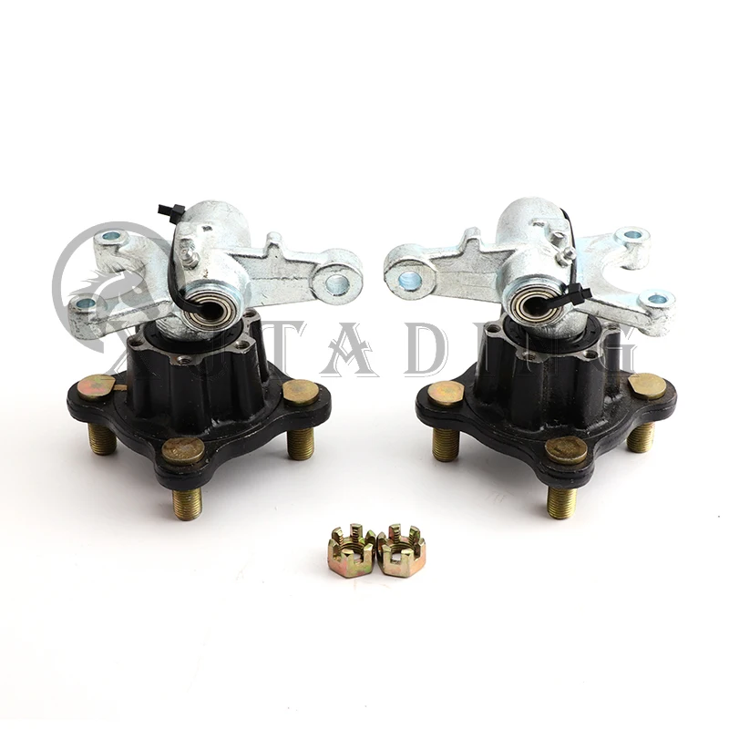 1 Set Steering Strut Knuckle Spindles with 100mm M14*4 STUD Brake Disc