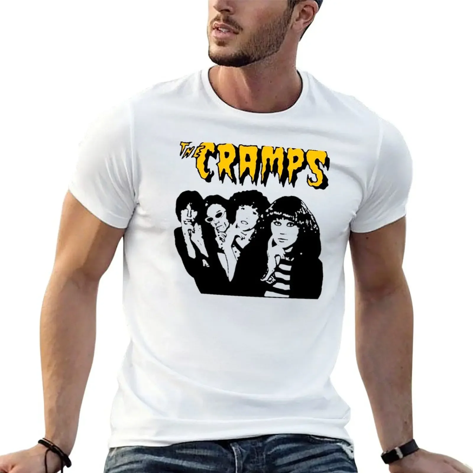 

the cramps T-shirt oversizeds graphics heavy weight t shirts for men