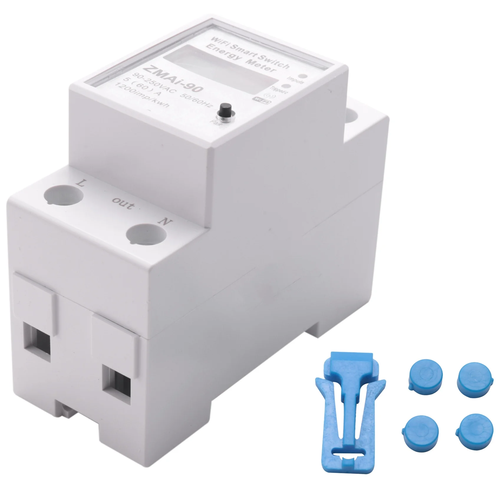 ABAN 스마트 에너지 미터 Tuya WDS688 에너지 미터 Wifi 단상 에너지 미터 모바일 앱 가정용 전기 미터 5-60A