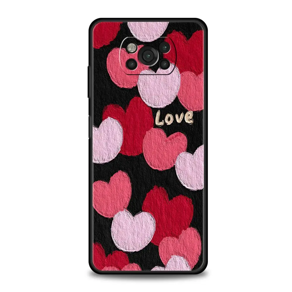 Love Flower Art Soft Phone Case - Elegant Floral Design Soft Cover