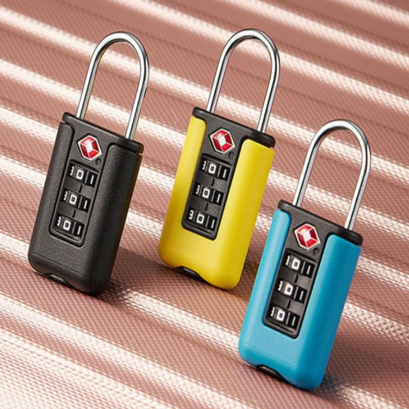 Approved Luggage Lock 3 Digit Combination Password Lock Travel Suitcase Security Padlock Black - Image 3