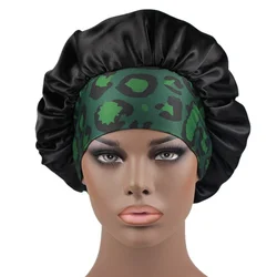 Hot Sale Leopard Wide Brim High Elastic Headband Nightcap Women 'S Pile Cap Hair Care Hat Shower Cap  Hats for Women Fashion