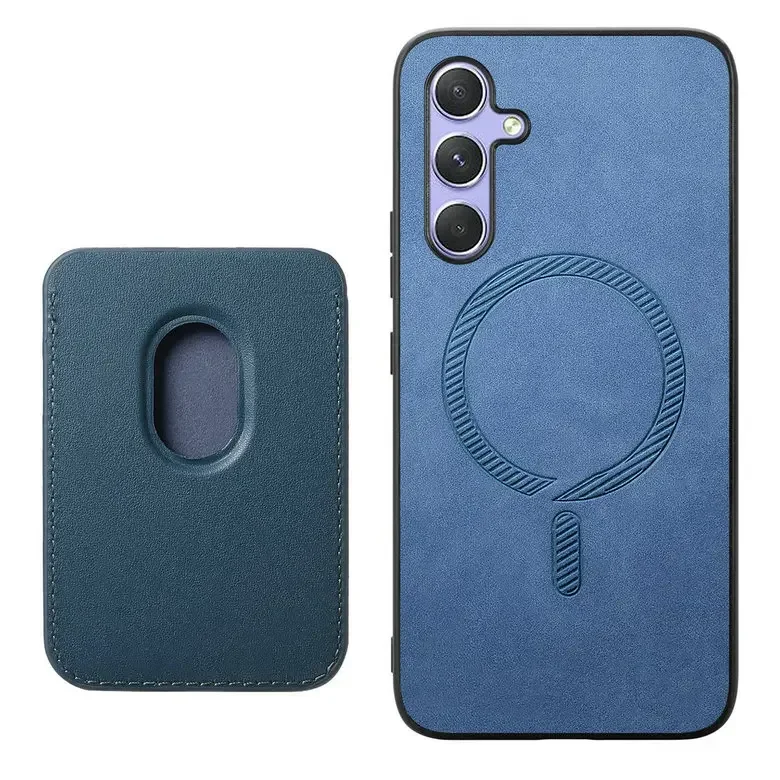 Leather Wallet Case with Wireless Charging
