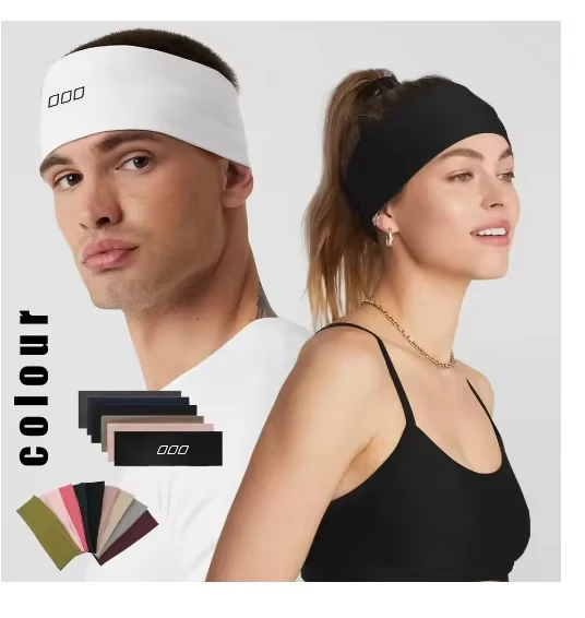 Lorna Jane Solid Color Performance Conquest Wide Hairband Soft Elastic Headband Girls Makeup Sports Yoga VintageHair Accessories