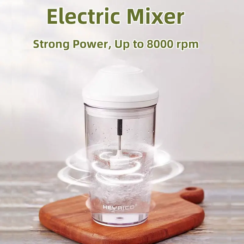 0.6L Electric Milk Frother,USB Portable Blender,Wireless Coffee Maker,Home Kitchen Egg Beater Mixer Machine,Whisk Cream Foam Cup 3