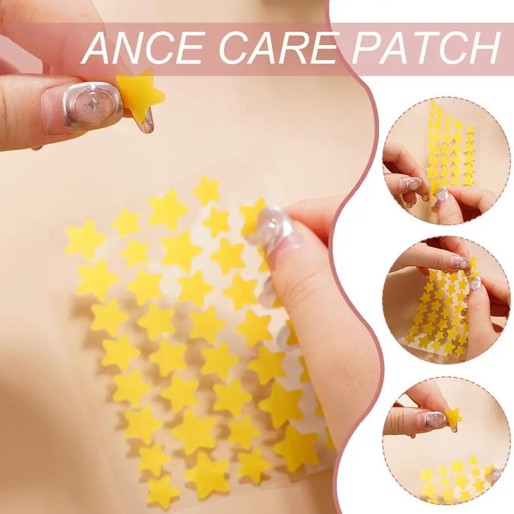 

35/40pcs Acne Removal Pimple Patch Star-Shaped Invisible Hydrocolloid Pimple Patch Blemish Spot Cover Treatment Skin Care Tool