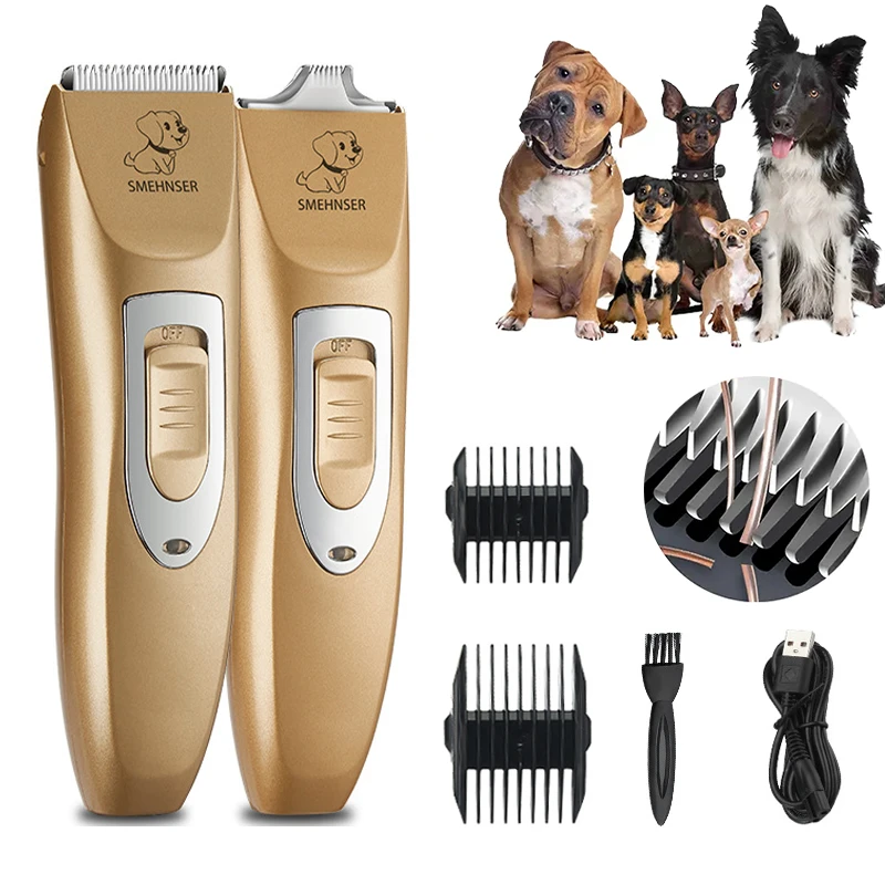 Electric Pet Shaver Profession Dog Cat Hair Trimmer Low Noise 2 In 1