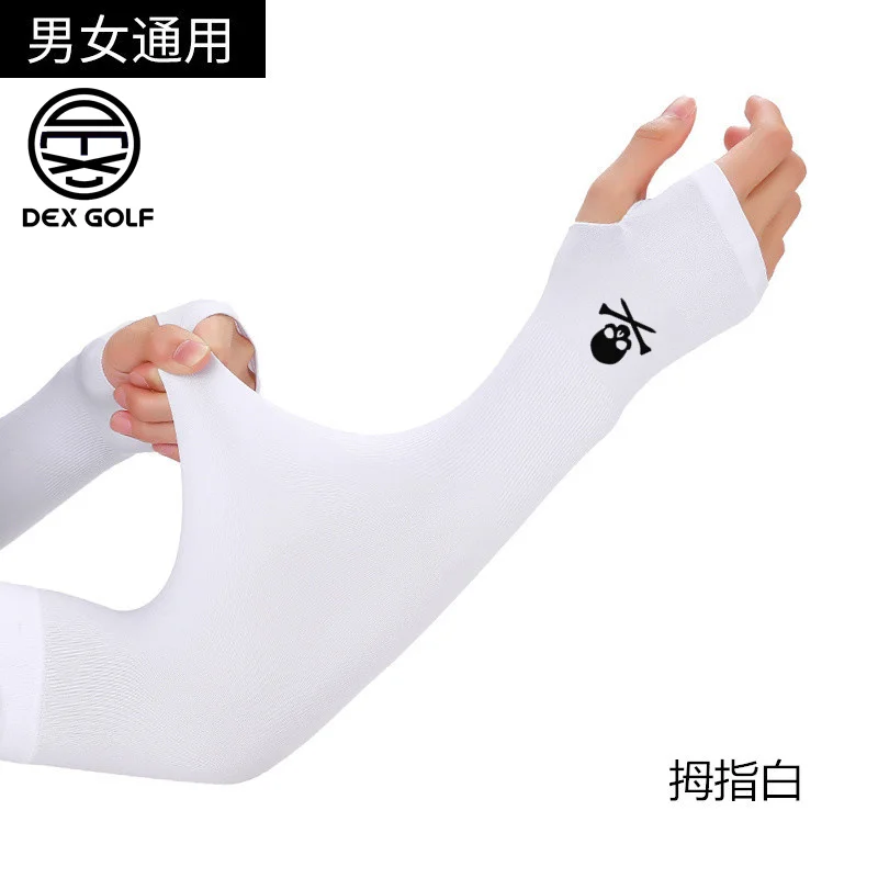 남녀공용 골프 슬리브, 햇빛 차단 및 UV 차단, 럭셔리 야외 스포츠, 아이스 실크 암 슬리브, 여름 패션